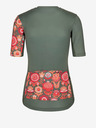 Kilpi Maglia da ciclismo floreale da donna color kaki Kilpi ORETI