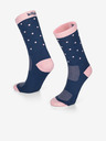 Kilpi Calzini unisex a pois rosa e blu Kilpi DOTS