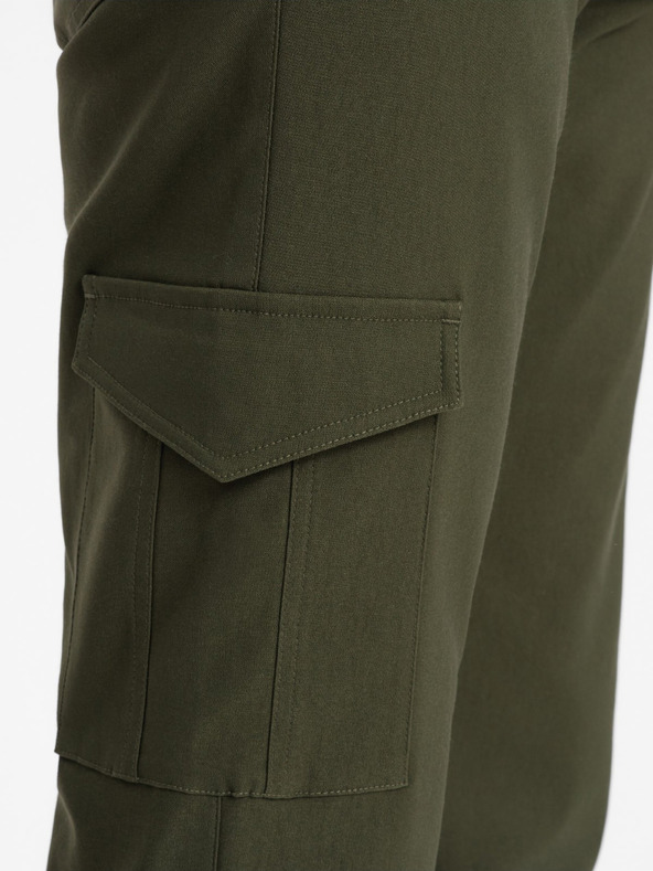 Ombre Clothing Pantaloni cargo da uomo verde scuro Ombre Clothing