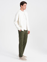 Ombre Clothing Pantaloni cargo da uomo verde scuro Ombre Clothing
