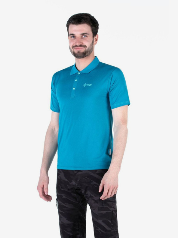 Kilpi Polo sportiva uomo turchese Kilpi COLLAR