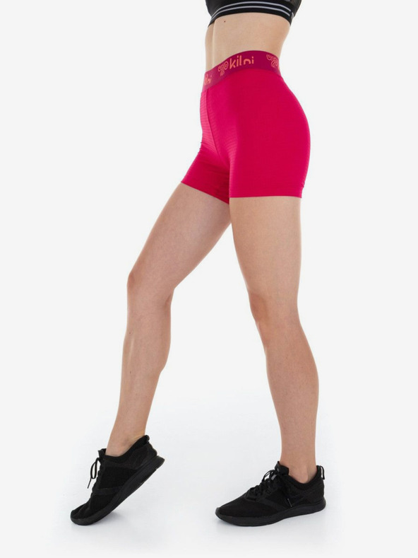 Kilpi Leggings corti sportivi da donna rosa scuro Kilpi DOMINO