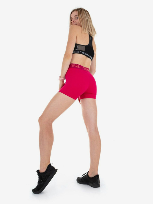 Kilpi Leggings corti sportivi da donna rosa scuro Kilpi DOMINO
