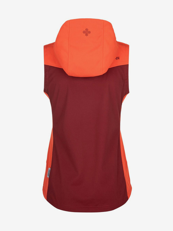Kilpi Gilet softshell da donna arancione e vino Kilpi CORTINA
