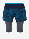 Kilpi Pantaloncini da corsa 2in1 a fantasia da uomo blu scuro Kilpi BERGEN
