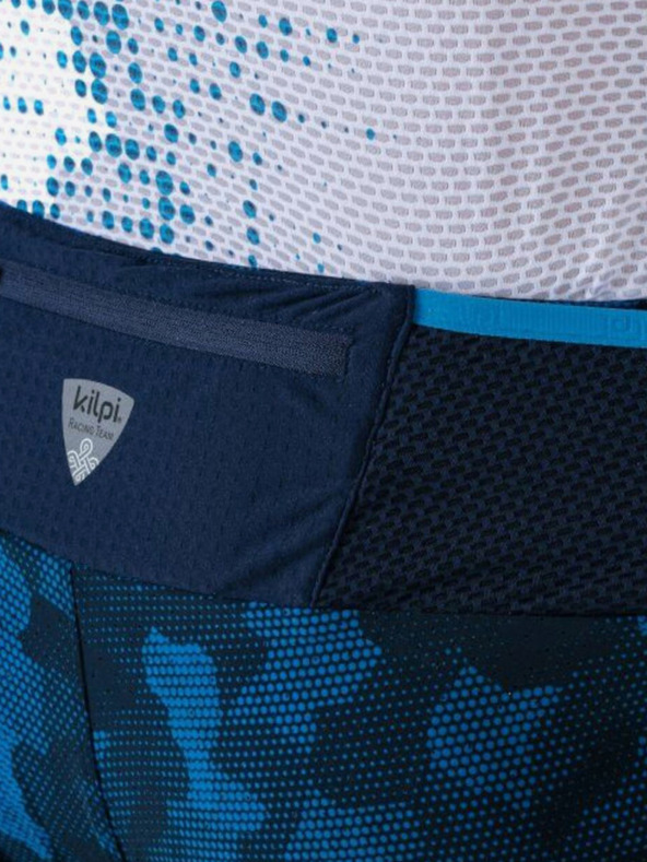 Kilpi Pantaloncini da corsa 2in1 a fantasia da uomo blu scuro Kilpi BERGEN