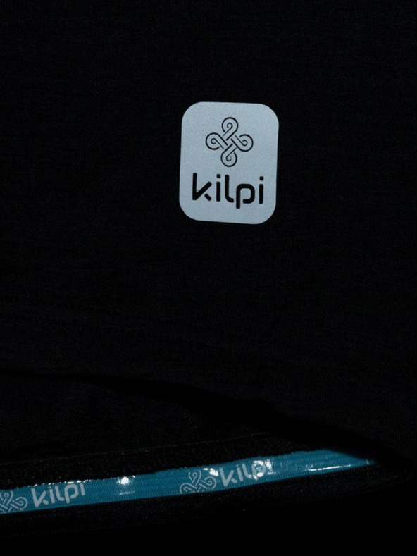 Kilpi Maglietta sportiva nera da uomo con cerniera Kilpi SONET