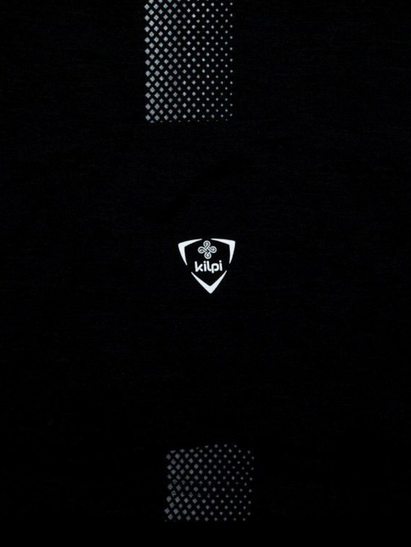 Kilpi Maglietta sportiva nera da uomo con cerniera Kilpi SONET