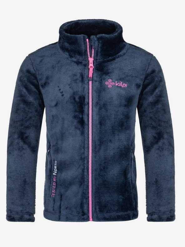 Kilpi Felpa in pile con zip da bambina blu scuro Kilpi ERIN