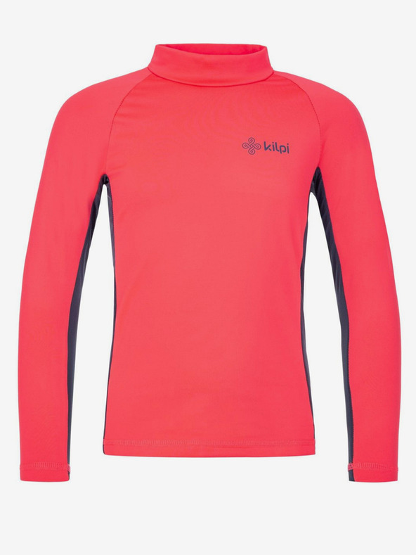 Kilpi Maglietta termica da bambina rosa scuro con collo alto Kilpi WILLIE