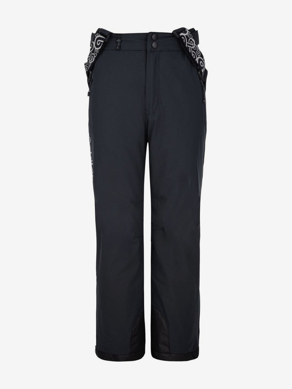 Kilpi Pantaloni da sci neri per bambini Kilpi MIMAS-J