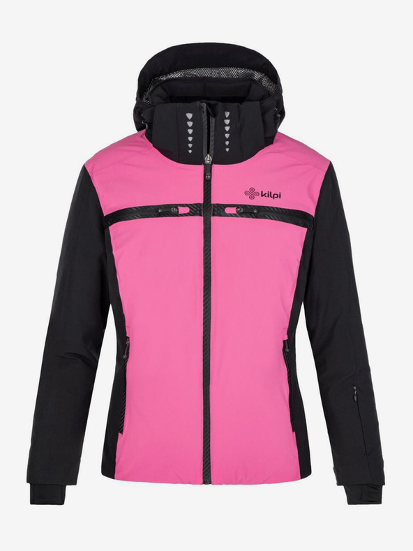 Kilpi Giacca da sci invernale da donna nera e rosa Kilpi HATTORI