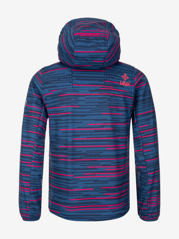 Kilpi Giacca softshell blu da bambina a fantasia Kilpi RAVIA