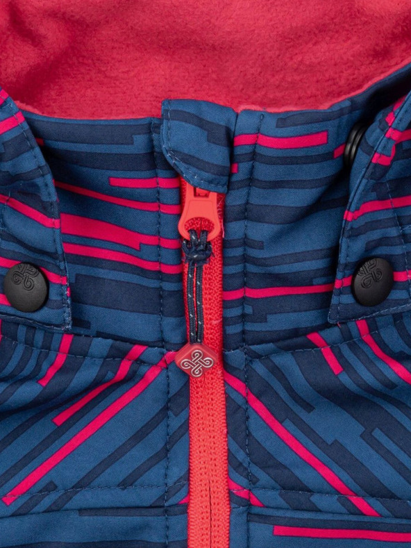 Kilpi Giacca softshell blu da bambina a fantasia Kilpi RAVIA