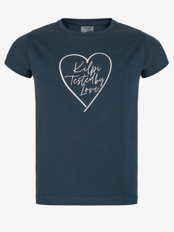 Kilpi Maglietta da bambina in cotone blu scuro Kilpi ALBION-JG