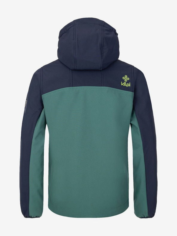 Kilpi Giacca softshell a righe da ragazzo color petrolio Kilpi RAVIO