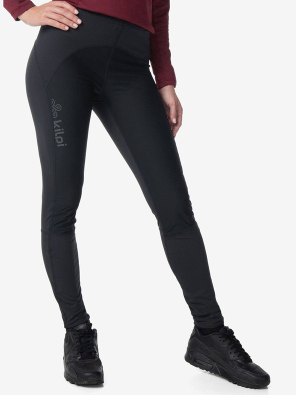 Kilpi Leggings isolati sportivi neri da donna Kilpi KARANG