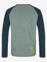 Kilpi Maglietta a maniche lunghe in cotone blu e verde da ragazzo Kilpi SONIER