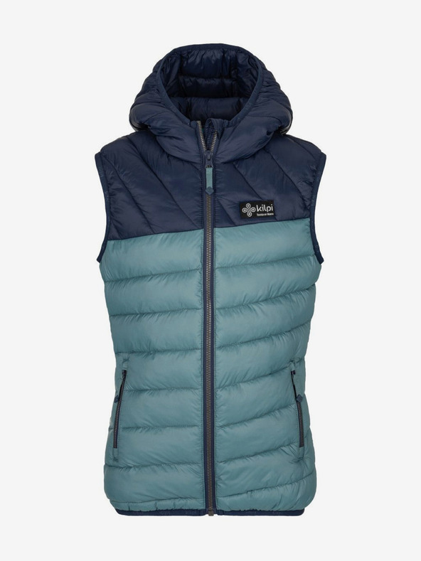 Kilpi Gilet invernale trapuntato blu e verde da ragazzo Kilpi TOMM