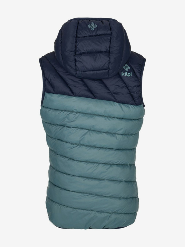 Kilpi Gilet invernale trapuntato blu e verde da ragazzo Kilpi TOMM