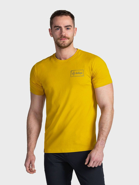 Kilpi T-shirt gialla da uomo stampata sul retro Kilpi BANDE