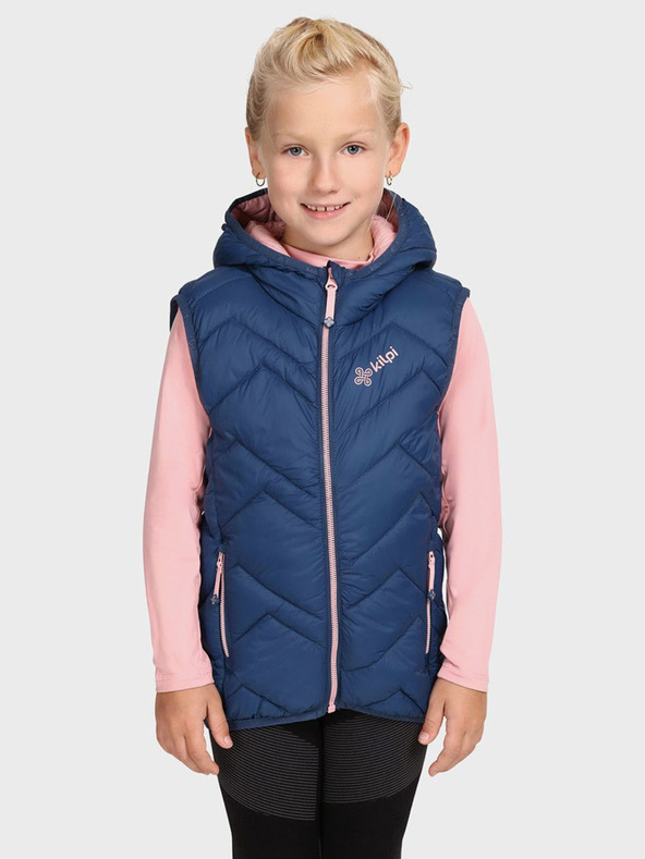 Kilpi Gilet trapuntato da bambina Kilpi TOMM blu scuro