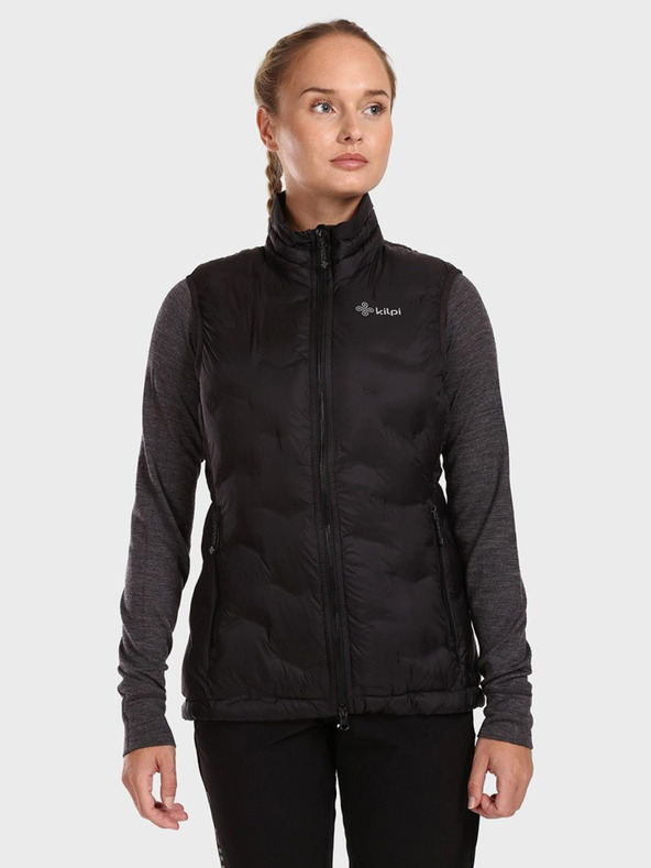 Kilpi Gilet trapuntato nero da donna Kilpi NAI