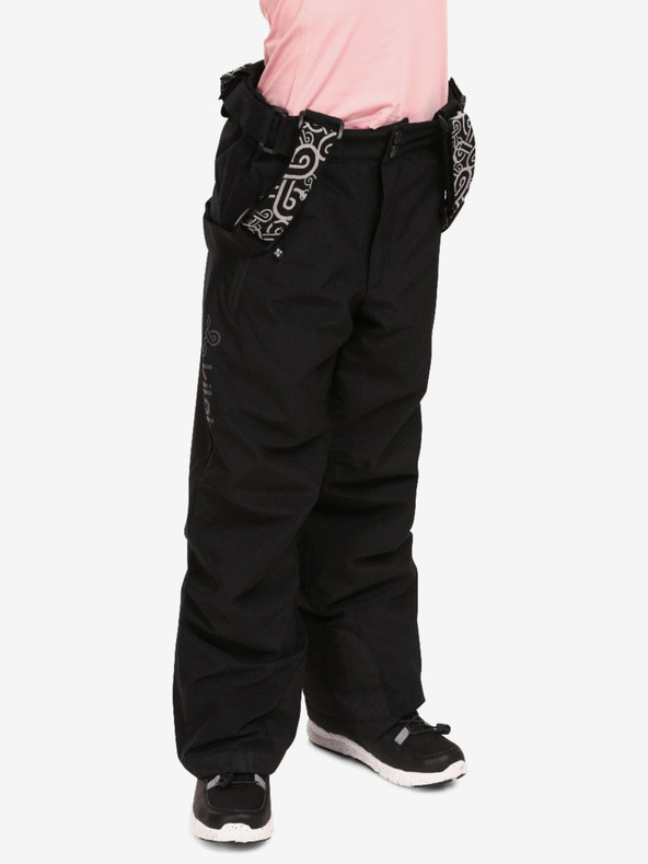 Kilpi Pantaloni da sci neri per bambini Kilpi GABONE