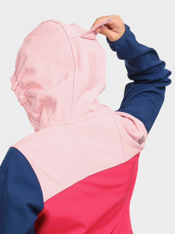 Kilpi Giacca softshell blu e rosa da bambina Kilpi RAVIA