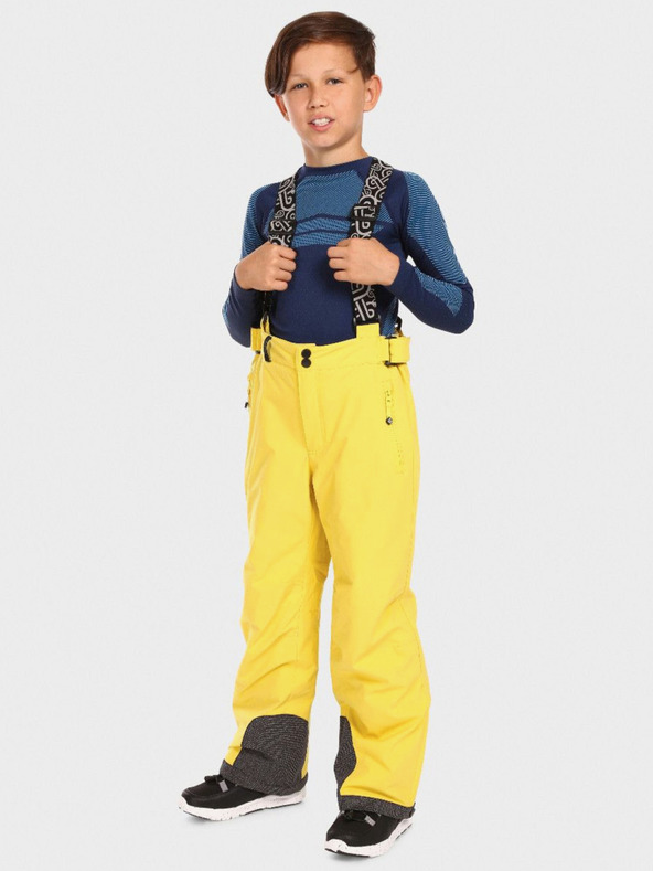 Kilpi Pantaloni da sci per ragazzi KILPI MIMAS gialli