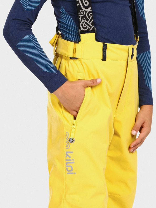 Kilpi Pantaloni da sci per ragazzi KILPI MIMAS gialli