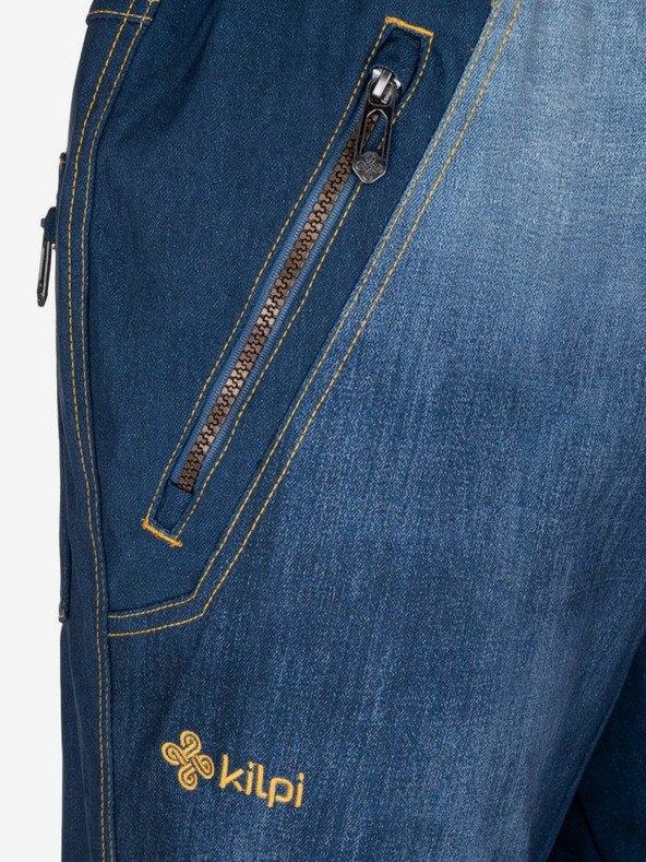 Kilpi Pantaloni da sci softshell da uomo blu scuro Kilpi JEANSO