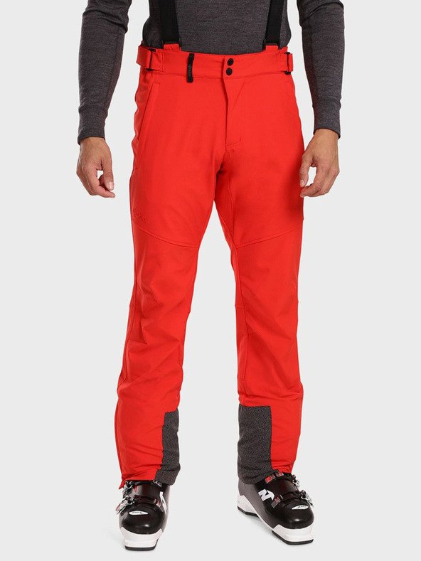 Kilpi Pantaloni da sci softshell da uomo rossi Kilpi RHEA