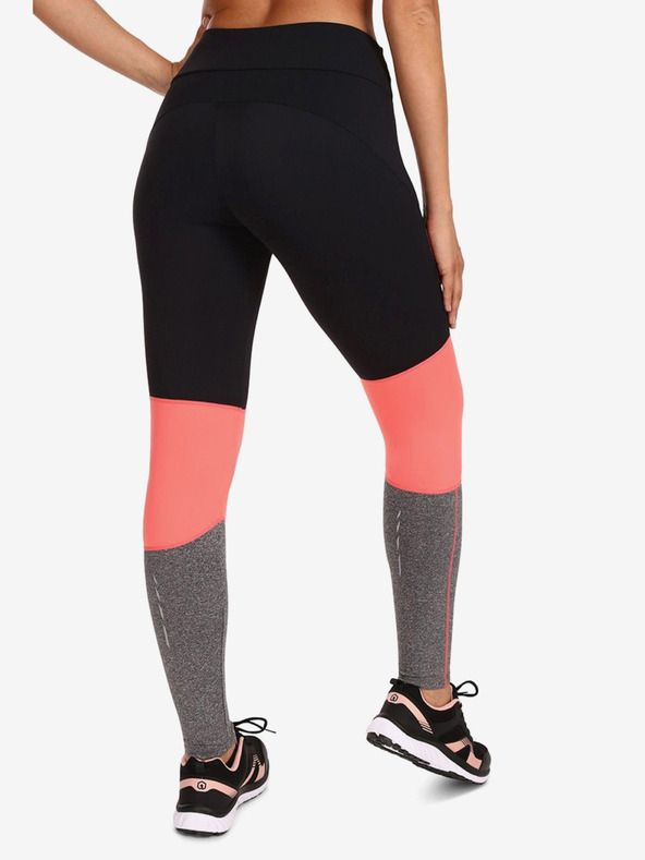 Kilpi Leggings sportivi da donna neri e rosa Kilpi ALEXO