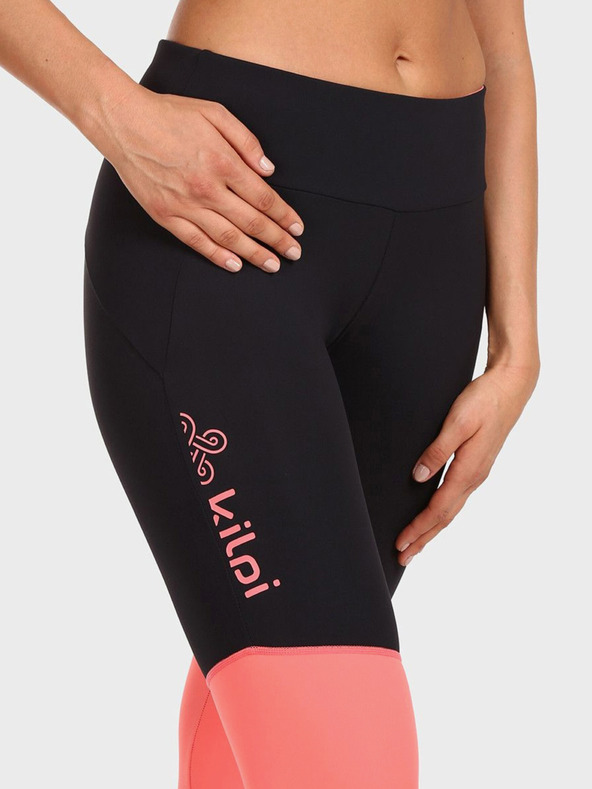 Kilpi Leggings sportivi da donna neri e rosa Kilpi ALEXO