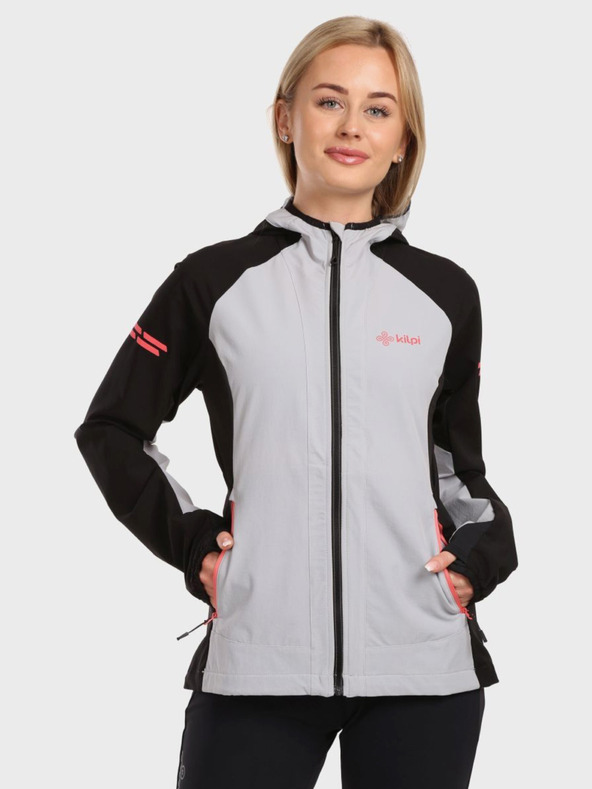 Kilpi Giacca sportiva da donna nera e grigia Kilpi BALEO