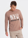 Ombre Clothing T-shirt marrone da uomo Ombre Clothing