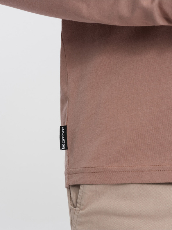 Ombre Clothing T-shirt marrone da uomo Ombre Clothing