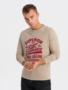 Ombre Clothing T-shirt beige da uomo Ombre Clothing
