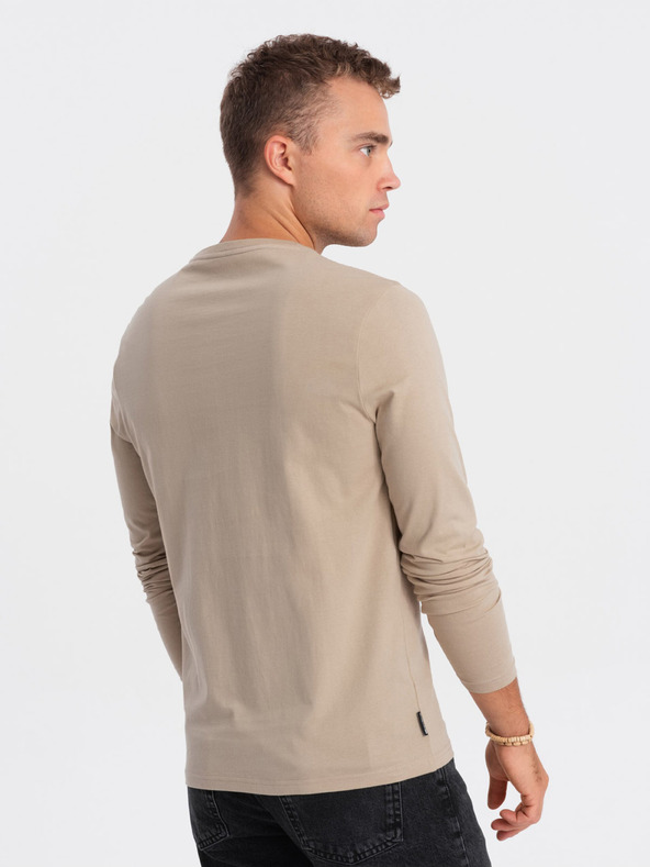 Ombre Clothing T-shirt beige da uomo Ombre Clothing