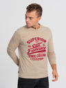 Ombre Clothing T-shirt beige da uomo Ombre Clothing