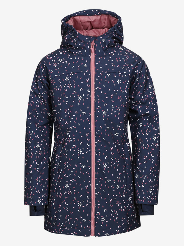 ALPINE PRO Cappotto softshell da bambina blu scuro ALPINE PRO Ilemo