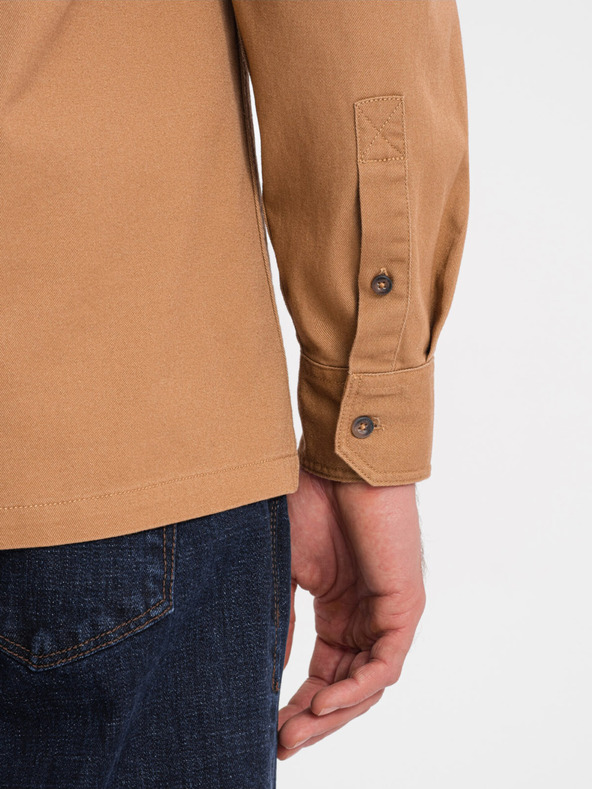 Ombre Clothing Camicia marrone da uomo Ombre Clothing