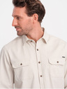 Ombre Clothing Camicia Ombre Clothing crema da uomo