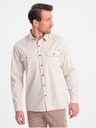 Ombre Clothing Camicia Ombre Clothing crema da uomo