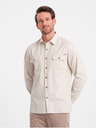 Ombre Clothing Camicia Ombre Clothing crema da uomo