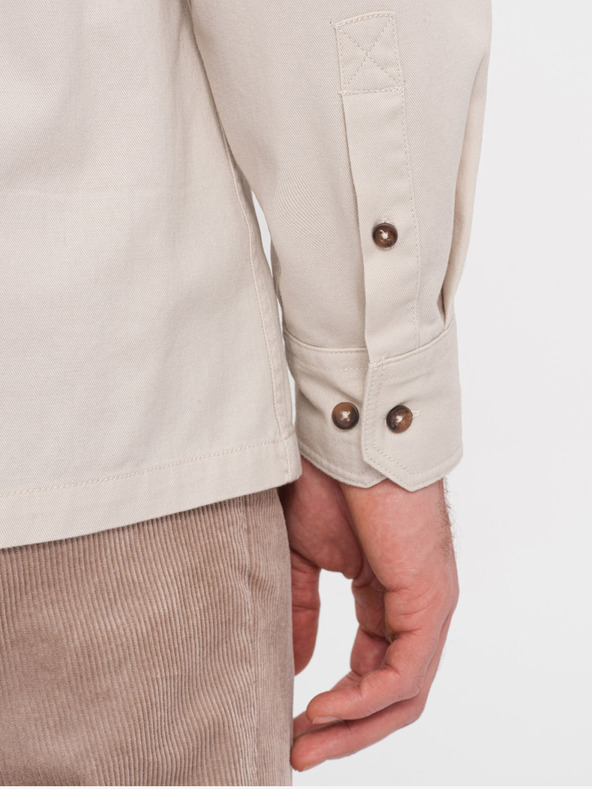 Ombre Clothing Camicia Ombre Clothing crema da uomo