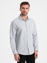 Ombre Clothing Camicia grigio chiaro da uomo Ombre Clothing