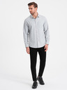 Ombre Clothing Camicia grigio chiaro da uomo Ombre Clothing
