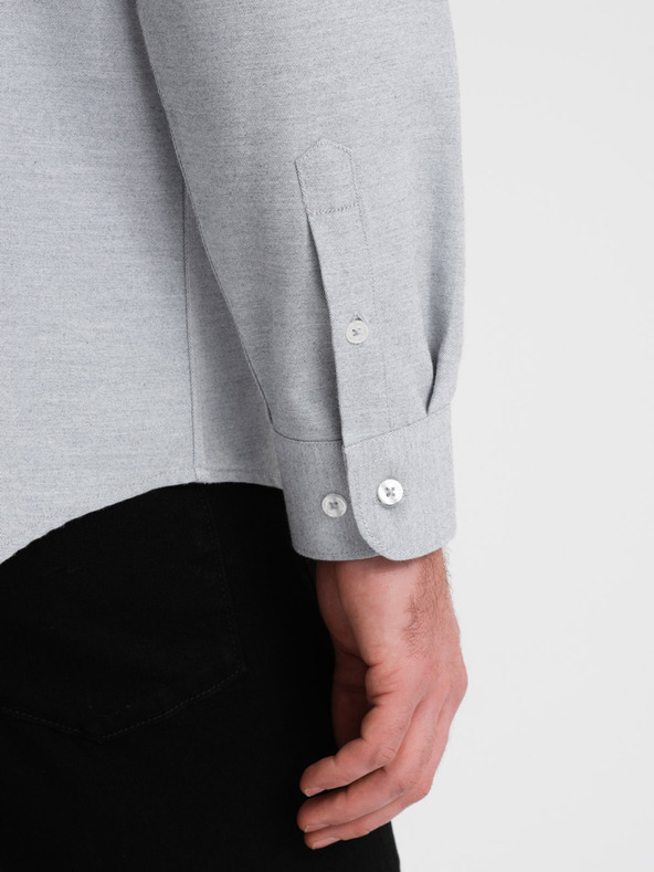 Ombre Clothing Camicia grigio chiaro da uomo Ombre Clothing